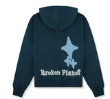 BROKEN PLANET HOODIE - THE MADNESS NEVER ENDS - SAPPHIRE